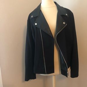 Ralph Lauren Black Motorcycle Jacket Size 3X